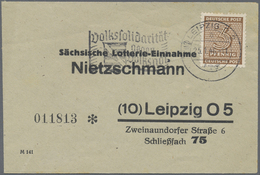 Br Sowjetische Zone - West-Sachsen: 1945, 3 Pf Orangebraun U. 3 Pf Dkl'braunocker, Je Als EF Auf Drucks - Other & Unclassified