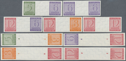 ** Sowjetische Zone - West-Sachsen: W Zd 3 - SK Zd 4 Postfrisch, Neun Zusammendrucke, Zwei Senkr. Zusam - Autres & Non Classés