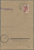 Br/Brfst Sowjetische Zone - Bezirkshandstempel - II - Bez. 14 (Dresden): 1948, 30 Pf Arbeiter Mit Handstempel - Sonstige & Ohne Zuordnung