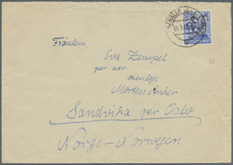 Br Sowjetische Zone - Bezirkshandstempel - IV - Bez. 20 (Halle): 1948, 50 Pf Arbeiter Mit Handstempelau - Autres & Non Classés