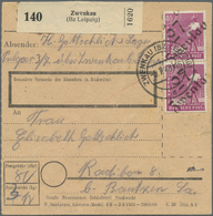 Br Sowjetische Zone - Bezirkshandstempel - V - Bez. 27 (Leipzig): 1948, 40 Pf Arbeiter, Senkr. Paar Mit - Andere & Zonder Classificatie