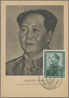 MK DDR: 1951: 12 Pfg. Deutsch-Chinesische Freundschaft Auf Karte Mit Abbildung Mao Tse Tungs. Sonderste - Sonstige & Ohne Zuordnung