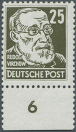 ** DDR: 1953, 25 Pfg. Köpfe II Mit Seltenem WZ X II, Tadellos Postfrisch, FA Paul BPP, Mi. 1.000,- Euro - Altri & Non Classificati