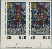 ** DDR: 1968, Nationale Mahn- Und Gedenkstätte Sachsenhausen 20 Pf. Glasfenster 'Befreiung' In 5 Versch - Autres & Non Classés