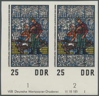 ** DDR: 1968, Nationale Mahn- Und Gedenkstätte Sachsenhausen 25 Pf. Glasfenster 'Partisanenkampf' In 5 - Sonstige & Ohne Zuordnung