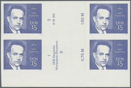 ** DDR: 1970, Berühmte Persönlichkeiten 15 Pf. 'Kurt Tucholsky, Schriftsteller' Im UNGEZÄHNTEN Zwischen - Altri & Non Classificati