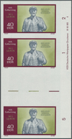 ** DDR: 1970, 100. Geburtstag Von Wladimir Iljitsch Lenin 40 Pf. 'Lenin-Denkmal In Eisleben' In 4 Versc - Autres & Non Classés