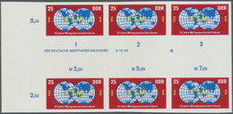 ** DDR: 1970, 25 Jahre Weltgewerkschaftsbund 25 Pf. 'Abzeichen Des WGB' In 3 Verschiedenen Ungezähnten - Sonstige & Ohne Zuordnung