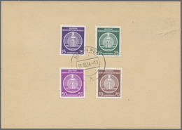 Br DDR - Dienstmarken A (Verwaltungspost B): 1954, Zirkel-Ausgabe 15 Pf., 25 Pf., 50 Pf. Und 70 Pf. Auf - Other & Unclassified