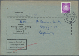 Br DDR - Dienstmarken A (Verwaltungspost B): 1954, 50 Pf Violettpurpur, Portogerechte Einzelfrankatur, - Andere & Zonder Classificatie