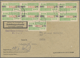 Br DDR - Dienstmarken B (Verwaltungspost A / Zentraler Kurierdienst): 1959, Wertstreifen Für Den ZKD, 1 - Autres & Non Classés