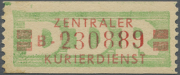 ** DDR - Dienstmarken B (Verwaltungspost A / Zentraler Kurierdienst): 1959, Wertstreifen Für Den ZKD, 2 - Autres & Non Classés