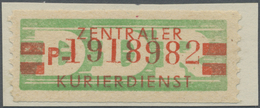 (*) DDR - Dienstmarken B (Verwaltungspost A / Zentraler Kurierdienst): 1959, Wertstreifen Für Den ZKD, 2 - Autres & Non Classés