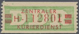 ** DDR - Dienstmarken B (Verwaltungspost A / Zentraler Kurierdienst): 1959, ZKD 20 Pfg H (Gera) Tadello - Autres & Non Classés