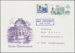 GA DDR - Ganzsachen: 1987, 30 Pfg. GA-Karte Mit Zus.-Frankatur 10 Pfg. Vom 2.10.1990 Ab LÜBBEN Nach W 3 - Other & Unclassified