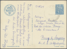 GA DDR - Ganzsachen: 1958, 10 Pfg. Fünfjahresplan Privat-Postkarte "Bastei Säshsische Schweiz" Mit Rück - Altri & Non Classificati