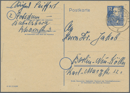 GA Berlin - Vorläufer: 1948, 16.12., Köpfe 12 Pf Ganzsache, Absender Aus Potsdam Nach Berlin- Neukölln, - Briefe U. Dokumente