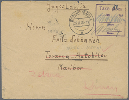 Br Berlin: 1948: Auslandsbrief Mit Barfreimachung Ra. Taxe Percue  RM  Name/Zeuge Ab Berlin-Tegel 1 =s= - Altri & Non Classificati