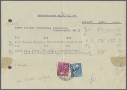 Br Berlin: 1948: Provisorische Einlieferungsbescheinigung über 5 Pakete An 3 Empfänger. Gebühr Je Empfä - Sonstige & Ohne Zuordnung