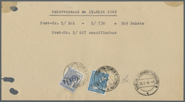 Br Berlin: 1949: Provisorische Einlieferungsbescheinigung über 569 Pakete – Dir Höchste Bekannte Anzahl - Other & Unclassified