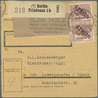 Br Berlin: 1948, 60 Pf Schwarzaufdruck, Senkr. Paar Als MeF Auf Paketkarte Von Berlin-Schöneberg, 22.12 - Autres & Non Classés