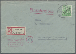 Br Berlin: 1948, 84 Pfg. Schwarzaufdruck Mit Stempel "BERLIN SW 11 Nachträglich Entwertet 16.11.48" Auf - Altri & Non Classificati