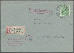 Br Berlin: 1948, 84 Pfg. Schwarzaufdruck Mit Stempel "BERLIN SW 11 Nachträglich Entwertet 16.11.48" Auf - Other & Unclassified