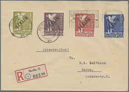 Br Berlin: 1948, 2 M. Schwarzaufdruck Mit Aufdruckfehler "zwei Brüche Im Unteren Bogen Des B" Auf überf - Other & Unclassified