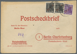 Br Berlin: 1949: POSTSCHECKBRIEF S 74 Im Rotdruck, Auflage 8.48 Mit Der Ermäßigten Gebühr Von 10 Pf. – - Altri & Non Classificati