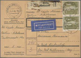 Br Berlin: 1949: Paketkarte Inland 3 Kg. Mit LUFTPOST, Zuschlag Je 500 G 50 Pf. – Kg. 1.- DM. Gebühr DM - Altri & Non Classificati