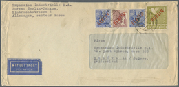 Br Berlin: 1949: Fenster-Langumschlag, Absender Büro In Berlin-Pankow, Als IAS-Luftpostbrief Europa, Dr - Altri & Non Classificati