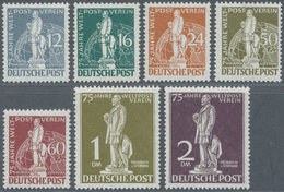 ** Berlin: 1949, 75 Jahre Weltpost-Verein (UPU), Kompletter Satz, Postfrisch Attest Schlegel BPP "...ec - Sonstige & Ohne Zuordnung