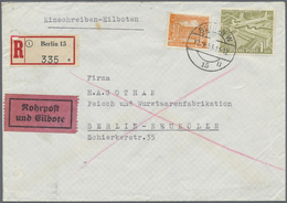 Br Berlin: 1953: Ortsbrief Mit Einschreiben, Rohrpost Und Eilzustellung Im Tarif II ( 10 + 40 R, 15 RP, - Sonstige & Ohne Zuordnung