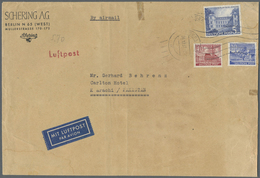 Br Berlin: 1952: Umschlag Firma Schering, Etwas Verkleinert Ca.  22,4 X 15,2 Cm Als Luftpostbrief DM 5, - Sonstige & Ohne Zuordnung
