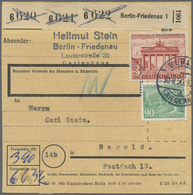Br Berlin: 1950: Paketkarte über Drei Pakete Ab Berlin-Friedenau 1  30.8.50 Nach Nagold, Ankunft 4.10.5 - Sonstige & Ohne Zuordnung