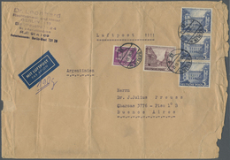 Br Berlin: 1956: Umschlag Ca. 23,5 X 16 Cm Als Luftpostbrief 190g Nach Buenos Aires, Argentinien. Ausla - Altri & Non Classificati