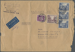 Br Berlin: 1956: Umschlag Ca. 23,5 X 16 Cm Als Luftpostbrief 190g Nach Buenos Aires, Argentinien. Ausla - Autres & Non Classés