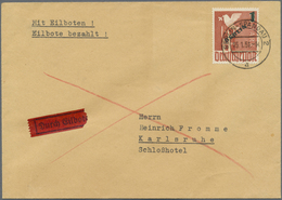Br Berlin: 1949, 1 M Grünaufdruck, Portogerechte EF Auf Eilbotenbrief Der 2.Gewichtsstufe Von Berlin-Sp - Sonstige & Ohne Zuordnung