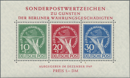 ** Berlin: 1949, Währungsgeschädigten-Block Tadellos Postfrisch - Altri & Non Classificati