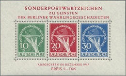 ** Berlin: 1949, Währungsgeschädigten-Block Tadellos Postfrisch - Autres & Non Classés