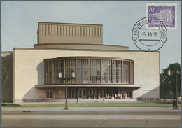 Berlin: 1956, 70 Pfg. Schillertheater Auf Maximumkarte Mit Ersttagsstempel (1) BERLIN-CHARLOTTENBURG - Sonstige & Ohne Zuordnung