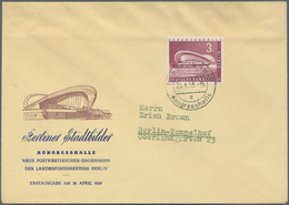 Berlin: 1958, 3 DM Kongresshalle Auf Amtlichem FDC "(1) BERLIN NW 40 E Kongresshalle 26.4.58" - Altri & Non Classificati