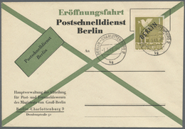 Br Berlin - Postschnelldienst: 1949,1.3.: Amtlicher Umschlag Zur Eröffnung Des Postschnelldienst Mit 1. - Brieven En Documenten