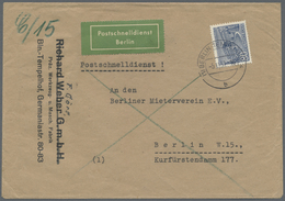 Br Berlin - Postschnelldienst: 1981: Schnelldienstbrief 80 Pfennig Bauten EF Ab Zweigpostamt Tempelhof - Briefe U. Dokumente