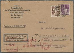 Br Berlin - Besonderheiten: 1949: Vordruckumschlag Geschäftsstelle Des Wiedergutmachungsamts Von Groß-B - Other & Unclassified
