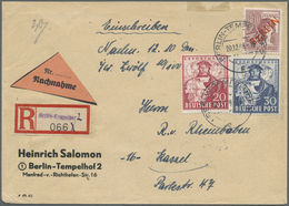 Br Berlin - Besonderheiten: 1949: Fernbrief über 20g 40 Pf. Mit Einschreiben Und Nachnahme ( 40 R + 30 - Autres & Non Classés