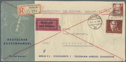 Br Berlin - Besonderheiten: 1951: Firmen-Langumschlag Deutscher Außenhandel Als Fern-Doppelbrief, Einsc - Andere & Zonder Classificatie