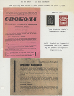 * Berlin - Besonderheiten: 1953, 2 Anti-sowjetische Bzw.-kommunistische Flugblätter Und Berliner Marke - Other & Unclassified