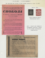 * Berlin - Besonderheiten: 1953, 2 Anti-sowjetische Bzw.-kommunistische Flugblätter Und Berliner Marke - Sonstige & Ohne Zuordnung