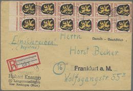 Br Französische Zone - Allgemeine Ausgabe: 1946, 3 Pf Wappen, 28 Stück In Einheiten Als Portogerechte M - Sonstige & Ohne Zuordnung